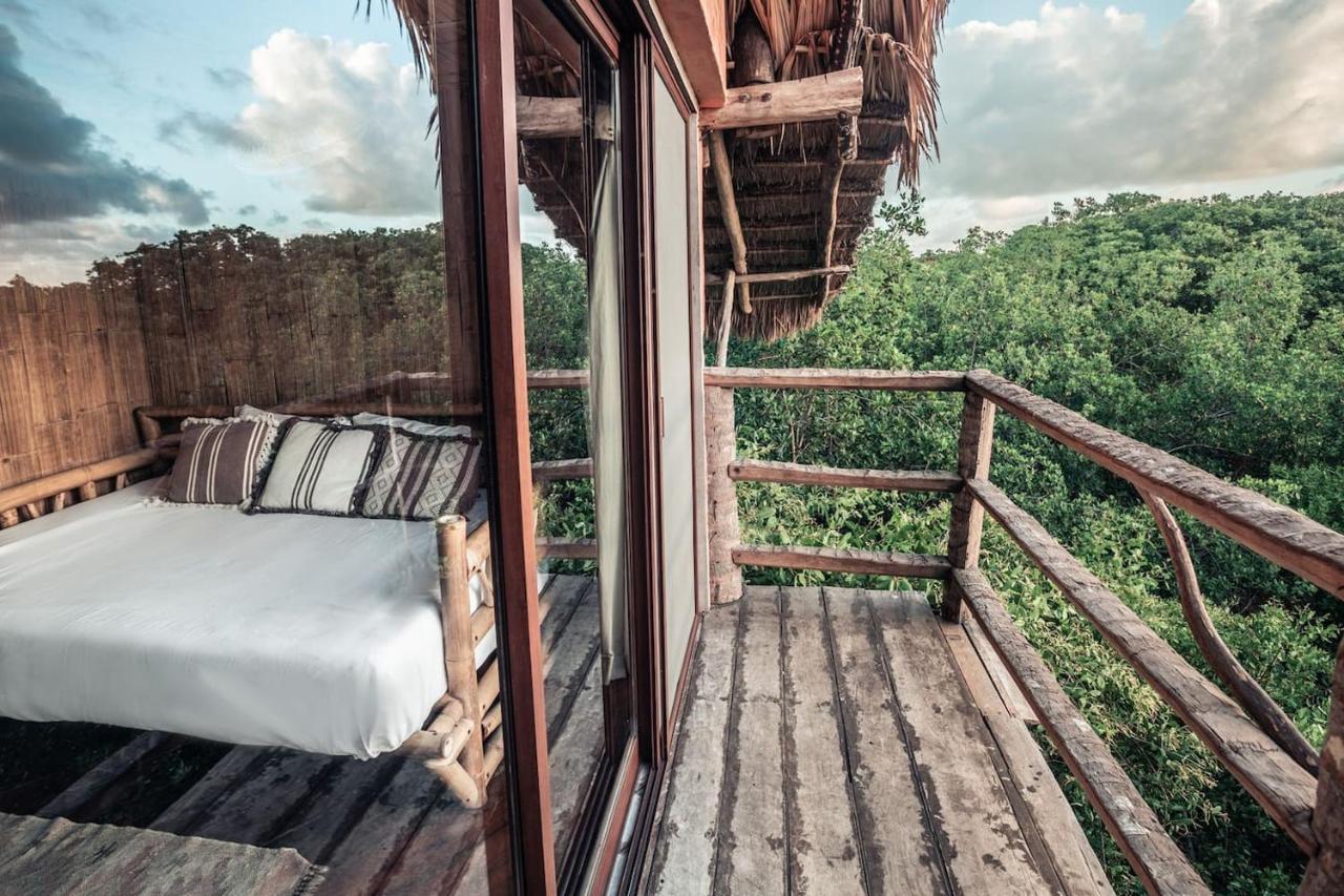 Hidden Treehouse Tulum Eco-Hotel Bagian luar foto